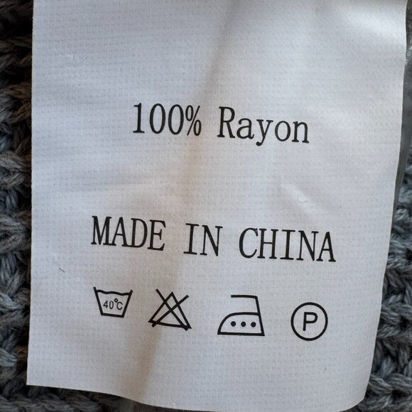 NEW Caracilia High Neck Sweater Knit Crop Top has Cap Sleeve Light Blue  Medium - Picture 8 of 8